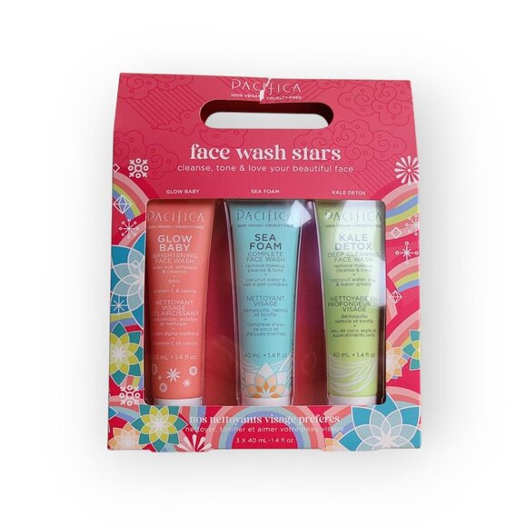 Pacifica Face Wash Mini Kit 40mL Vegan Travel Skincare Set - Picture 7 of 9